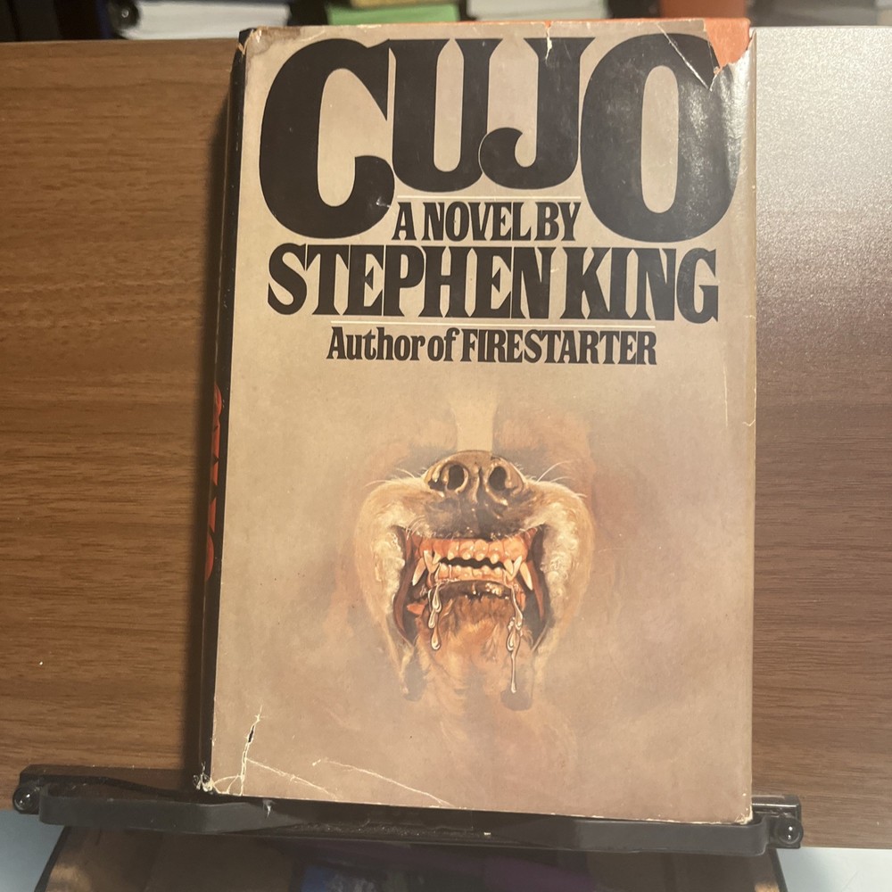 CUJO BY STEPHEN KING FIRST EDITION HARDCOVER w/ DJ 1981 Book Club Edition