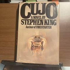 CUJO BY STEPHEN KING FIRST EDITION HARDCOVER w/ DJ 1981 Book Club Edition