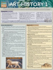 Art History 1 (Quick Study: Academic) – Pamphlet By BarCharts, Inc. – VERY GOOD