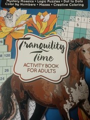 PAPP Tranquility Time Activity Book for Adults Color by Number Mazes Puzzles R8