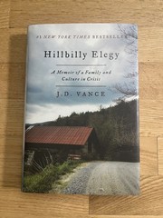 Hillbilly Elegy By J.D. Vance 2016 First Edition Hardcover