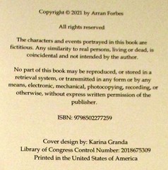 2021 “Pluto Cove” SIGNED Arran Forbes Softcover Book 346 Pages