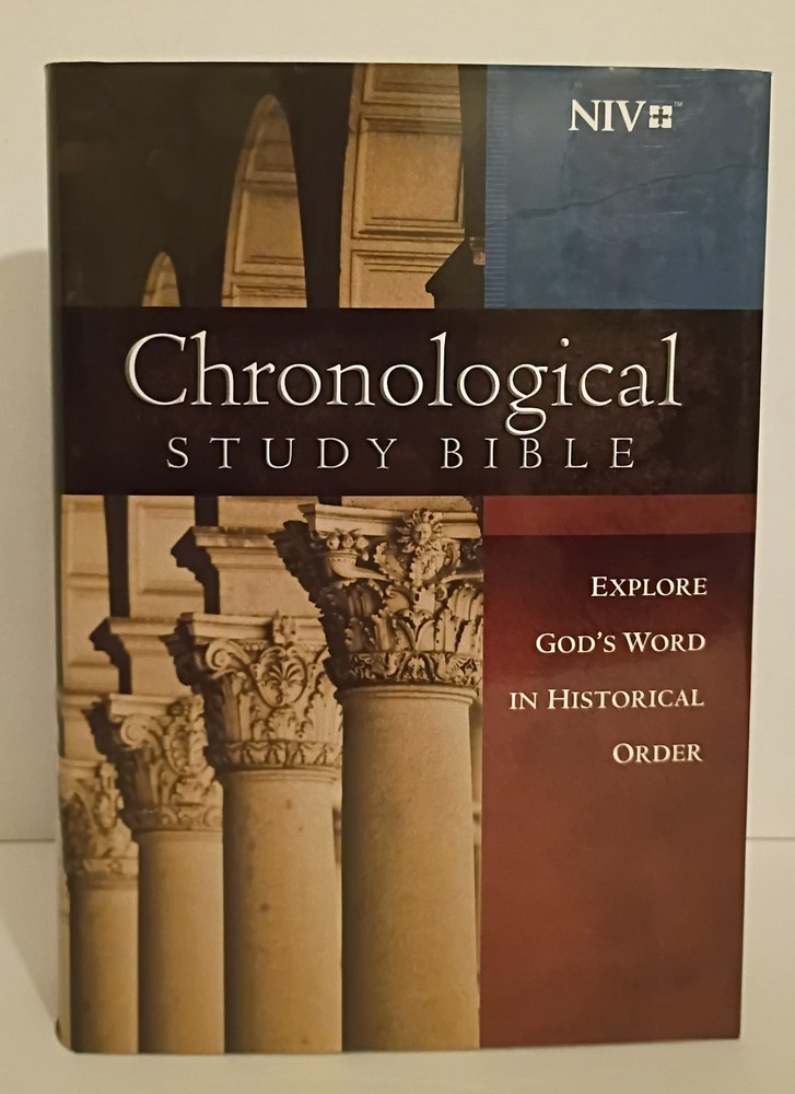 NIV, Chronological Study Bible, Hardcover – Hardcover – VERY GOOD