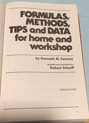 Formulas Methods Tips & Data for Home and Workshop HC Robert Scharff 1979