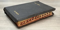 Leather Bible Nelson 1944 Pronouncing Bourgeois KJV Reference Indexed Clean Text
