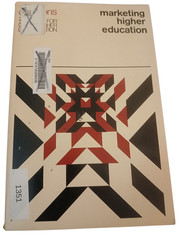 Marketing Higher Education Barton 1978 Edition New Directions Jossey-Bass