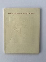 Abigail Luttinger / Good evening and other poems, Ltd SIGNED 1979 Penumbra Press