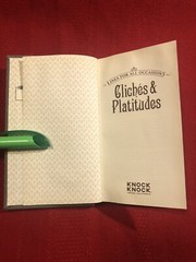 CLICHES & PLATITUDES, LINES FOR ALL OCCASIONS, HARDCOVER BOOK, 2009