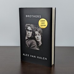BROTHERS Alex Van Halen SIGNED Autographed 1st First Edition Hardcover (Damaged)