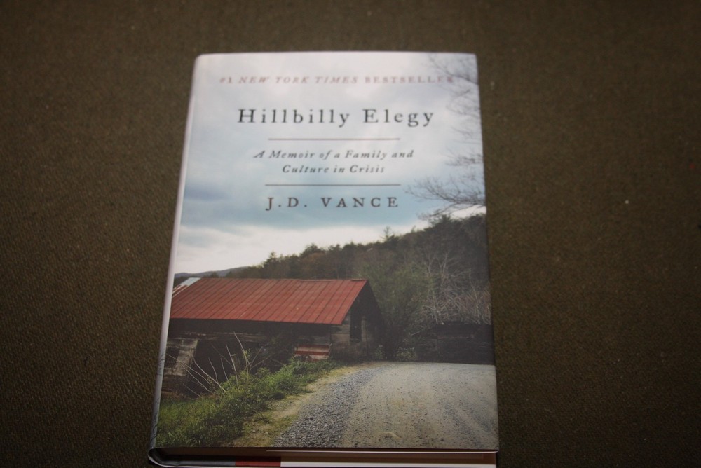 Hillbilly Elegy by J.D. Vance 2016 HC 1st Edition/16th Printing