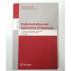 LNCS 11601 Implementation and Application of Automata CIAA 2019 Springer