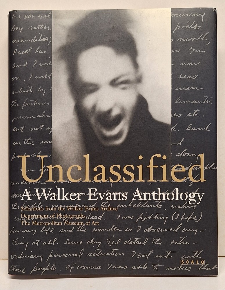 UNCLASSIFIED: A Walker Evans Anthology 2000 1st Ed. photography hardcover