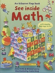 See Inside Math (An Usborne Flap Book) – Hardcover By Alex Frith – ACCEPTABLE