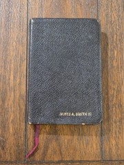 NASB Bible – Moody Press Reference Edition – Name Imprinted, Water Stain