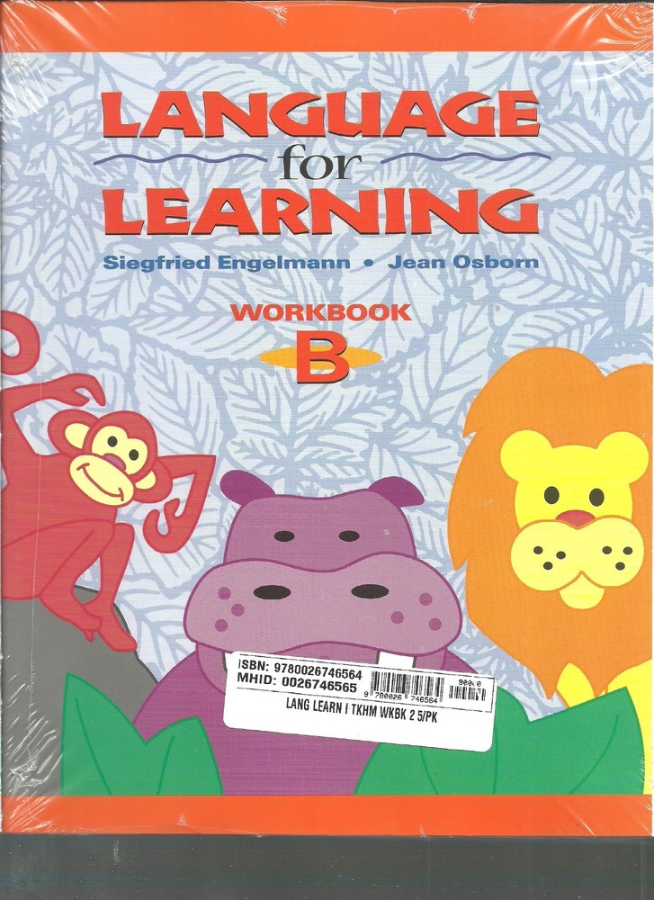 Language For Learning Workbook B SRA McGraw-Hill Engelmann Osborn 5Pk New Sealed