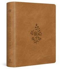 ESV Journaling Study Bible (Trutone Over Board, Nubuck Caramel) (Leather / Fine