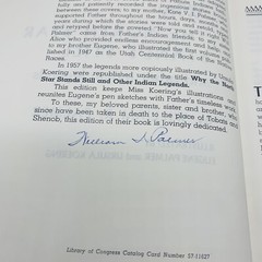 Why the North Star Stands Still & Indian Legends HC William R Palmer Signed 1973