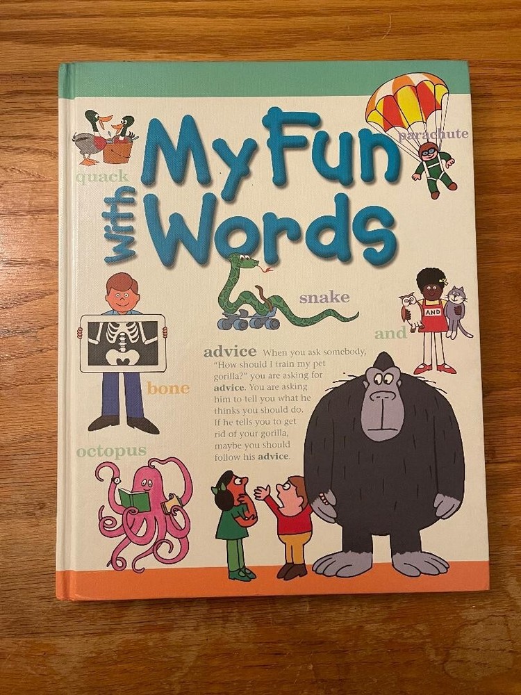 My Fun With Words by James Ertel – Hardcover Picture Book Very Good Condition