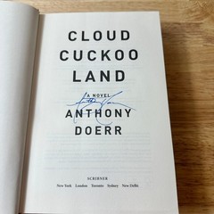 Cloud Cuckoo Land Anthony Doerr 2021 Signed First Edition Scribner