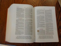 KJV Wide-Margin Reference Bible Sovereign Collection Leathersoft Brown Red lette