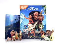 Disney Moana My Busy Books – Storybook, 10 figurines, playmat