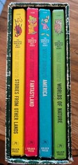 1965 The Wonderful Worlds of Walt Disney 4 Book Boxed Set Golden Press Vintage