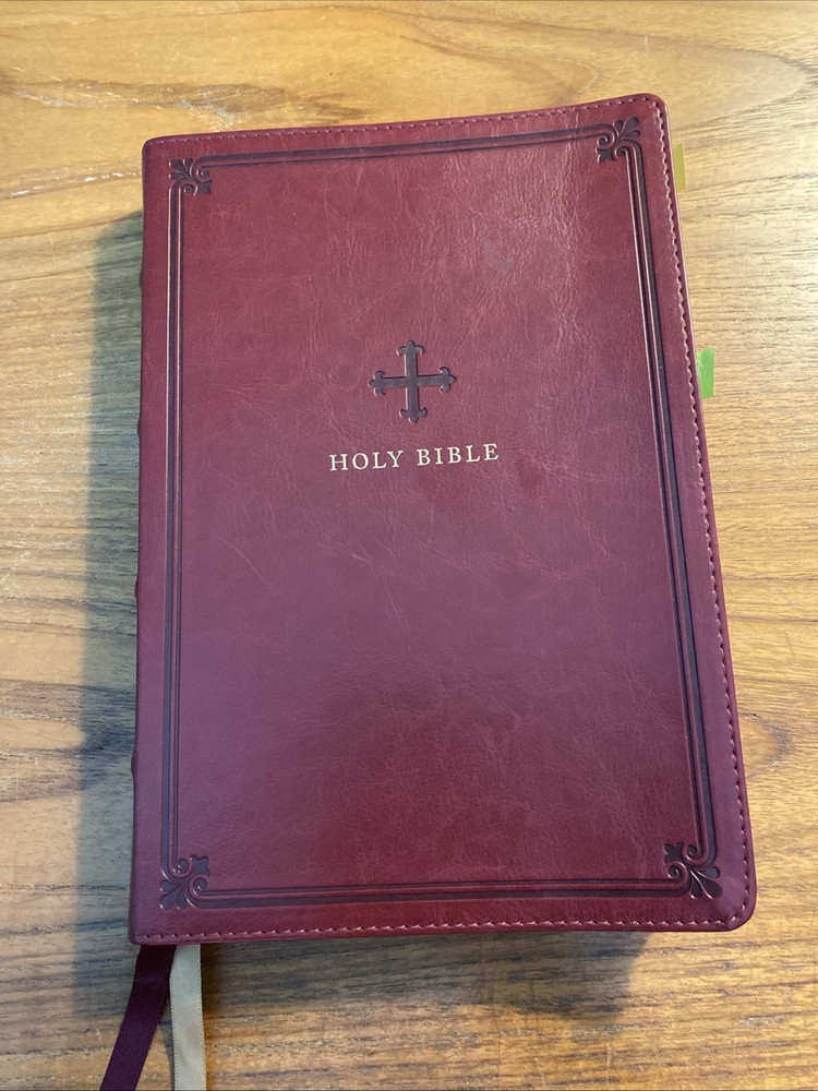 NRSV Catholic Bible Thinline Edition Leath by Catholic Bible Press LEATHER-BOUND
