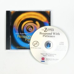RESPOND WITH PATIENCE Zapper Self Hypnosis CD Dick Sutphen Emotional Control