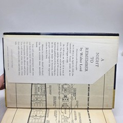 A Night to Remember by Walter Lord Early Edition 1955 Titanic Disaster