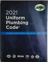 NEW 2021 Uniform Plumbing Code For Safety Sanitary Plumbing USA Stock