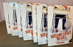 Lot Of 7 The Wednesday Wars: A Newbery Honor Award- paperback, Gary D Schmidt