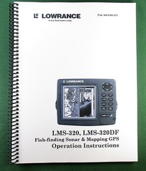 Lowrance LMS-320 Instruction Manual: 204 Pages & Protective Covers