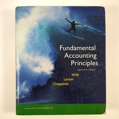Fundamental Accounting Principles 18th Edition Hardcover Book Wild Larson 2007