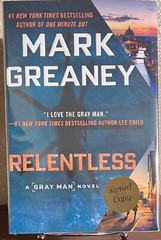 SIGNED ~ Gray Man: RELENTLESS by Mark Greaney (2021, Hardcover) 1st/1st