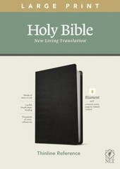 NLT Large Print Thinline Reference Bible, Filament Enabled (LeatherLike, Cross..