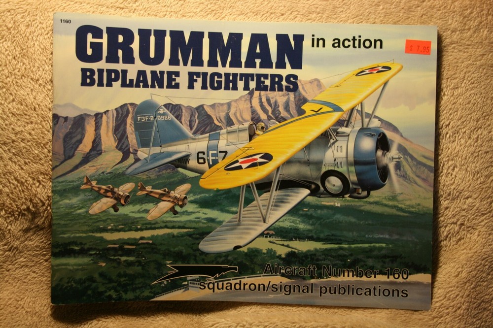 Grumman Biplane Fighter in Action Squadron Signal Book #1160 Very Good Condition