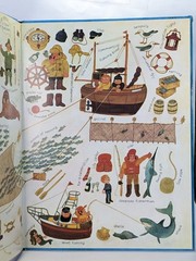 By The Busy Sea RARE Vintage Big Golden Press Childrens Look And See Book 1973