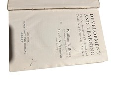 Development And Learning By William F. Bruce Hardcover 1942 Henry Holt And Co.