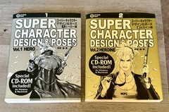 MPC Super Character Design & Poses Vol. 1 HERO & Vol. 2 HEROINE Drawing Book Lot