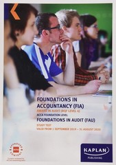 KAPLAN PUBLISHING FOUNDATIONS IN AUDIT (INT/UK) – STUDY TEXT (Paperback)