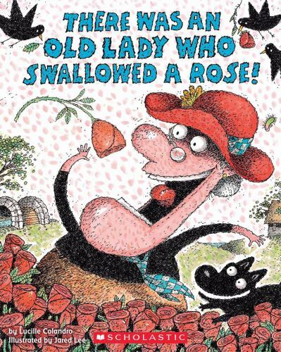 There Was an Old Lady Who Swallowed a R- Lucille Colandro, 0545352231, paperback
