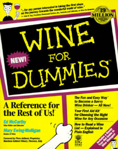 Wine for Dummies – Paperback By McCarthy, Ed – VERY GOOD