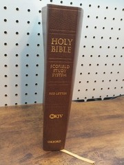 Holy Bible Scofield Study System Brown Leather NKJV Red Letter 2002 Oxford