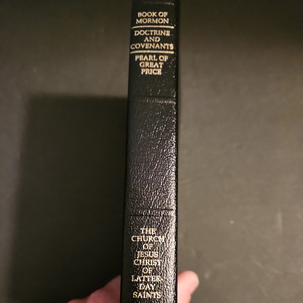 2008 triple combination indexed, black leather bound, scriptures, l.d.s.