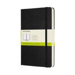 Moleskine Notebook, Large, Plain, Black, Hard Cover (5 X 8.25)