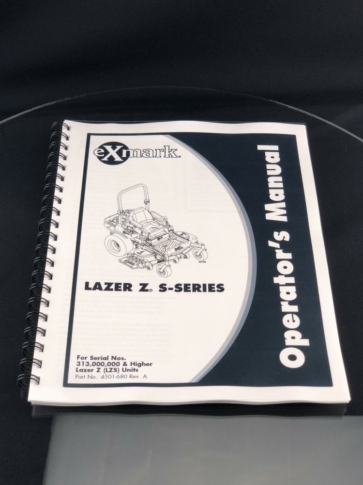 eXmark Lazer Z Operators Manual & Part List LZS749EKC604 For SN 313000 & Higher