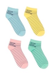 Library Card Ankle Socks 4-pack – Small by Out of Print [Other apparel]