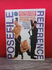 Posefile Reference Book #2 (2004) Manual for Illustrators w/ CD-ROM Action Pose