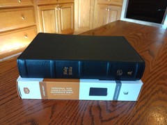 KJV Personal Size LARGE PRINT Reference Bible Genuine Bk Leather~ Retails 109.99
