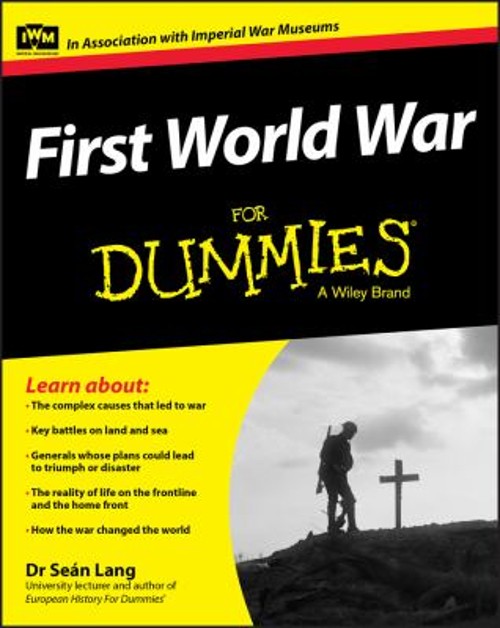 First World War for Dummies Paperback Seán Lang